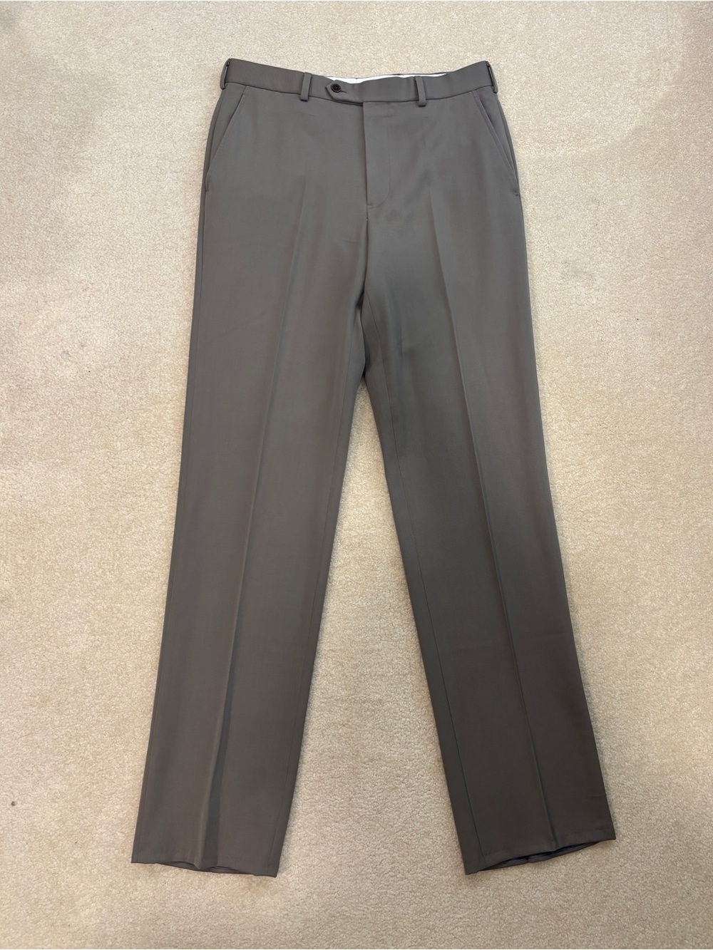 Brooks Brothers Men's Classic Dress Pants Tan Brown Taupe Size 34